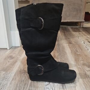 Women's Black Suede Boots